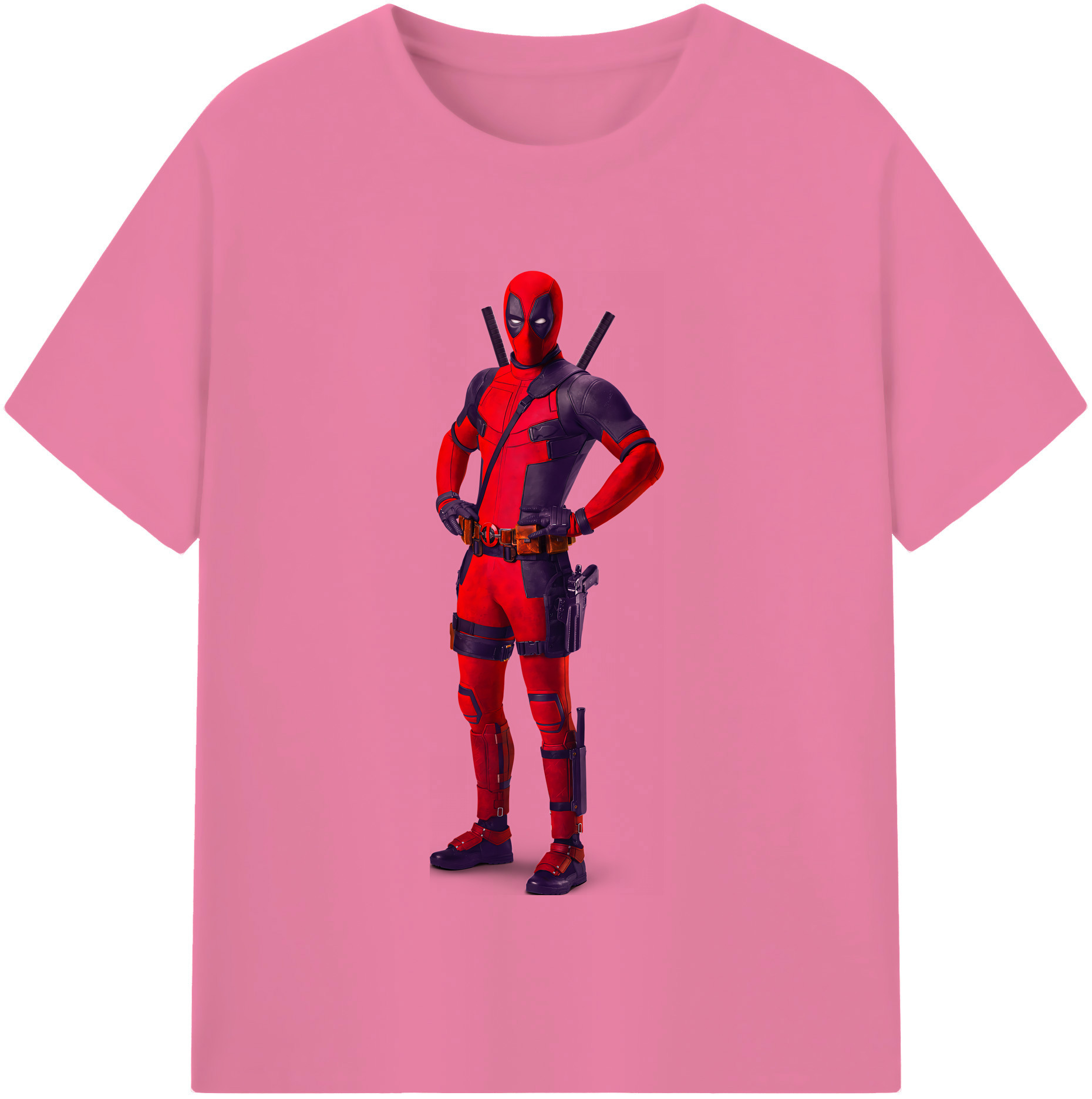 （画像用） Deadpool デッドプール 綿100％半袖Tシャツ（フロントプリント）